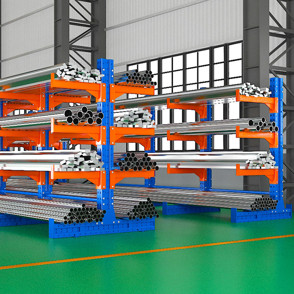 Prateleira cantilever para armazenamento de armazém industrial de alta resistência Prateleira cantilever para armazenamento de armazém industrial de alta resistência