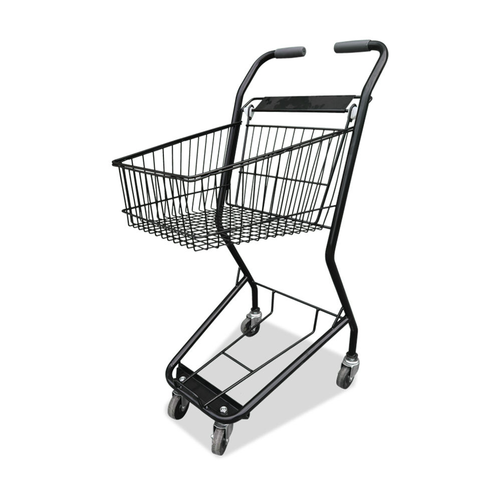 Carrinho de compras manual de supermercado com 4 rodas