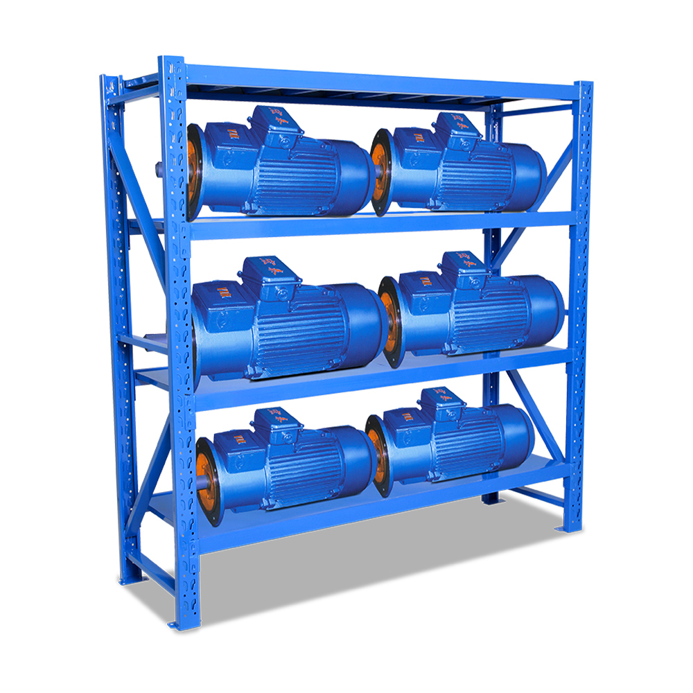 Rack de armazenamento de aço de serviço médio com proteção contra corrosão para prateleiras de empilhamento de armazém de fábrica Rack de armazenamento de aço de serviço médio com proteção contra corrosão para prateleiras de empilhamento de armazém de fábrica