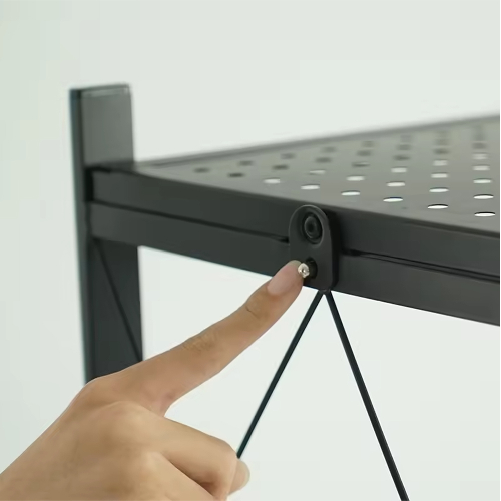 Racks de armazenamento multicamadas dobráveis de grande capacidade para casa