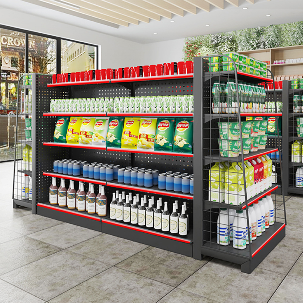Prateleiras modulares ajustáveis para lojas de varejo e conveniência