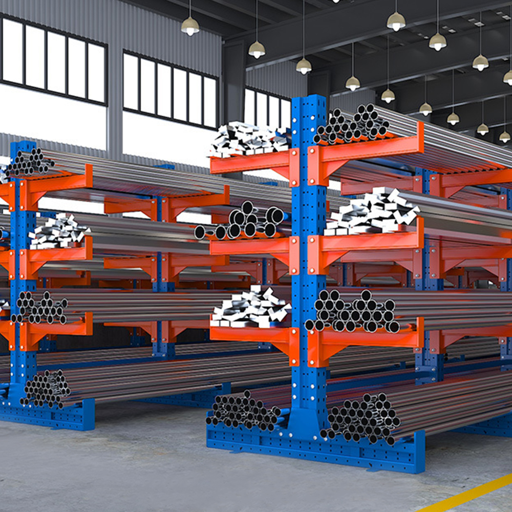 Estantes cantilever de alta resistência para armazenamento em armazéns industriais Estantes cantilever de alta resistência para armazenamento em armazéns industriais