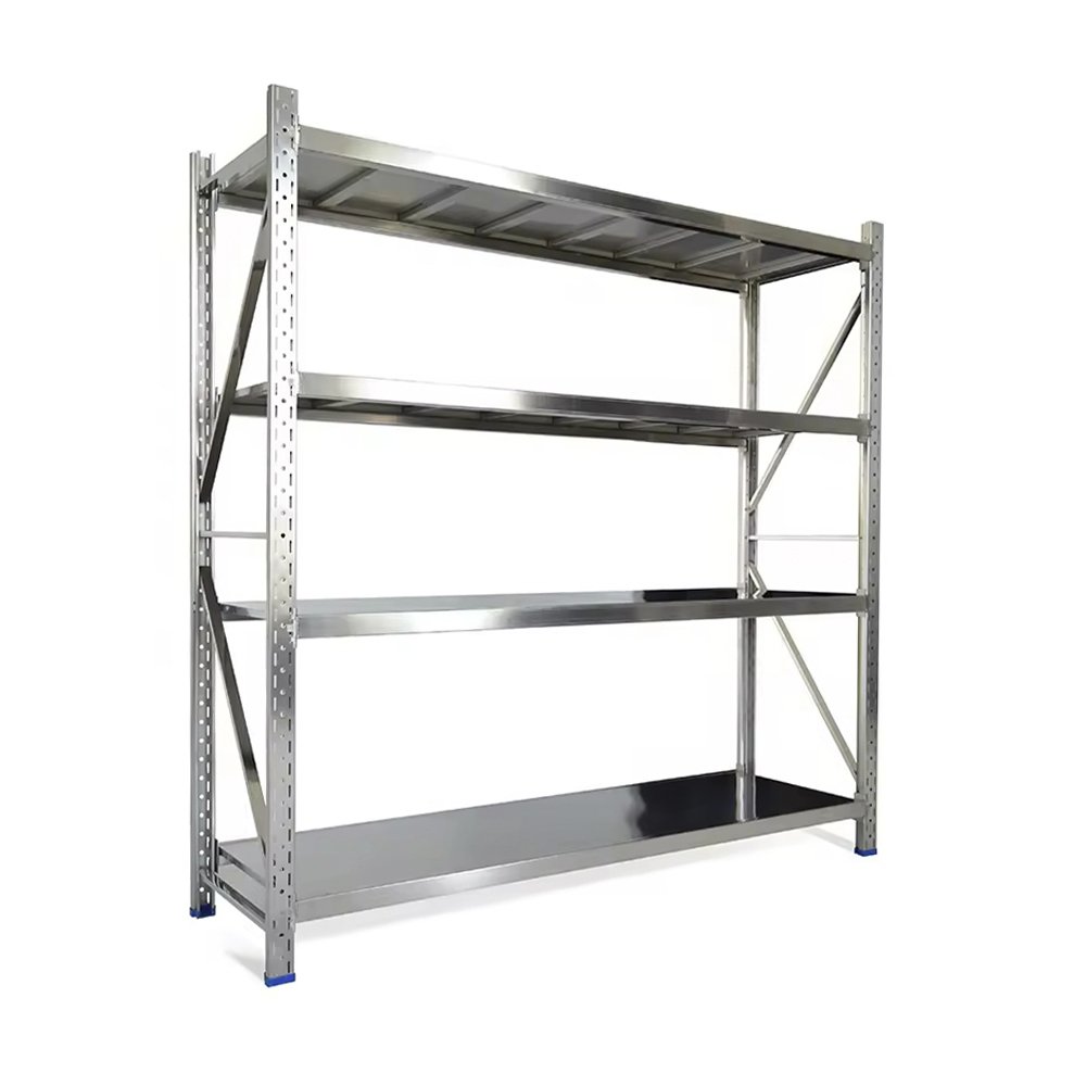 Prateleiras de armazenamento de aço inoxidável para cozinha e armazém Prateleiras de armazenamento de aço inoxidável para cozinha e armazém