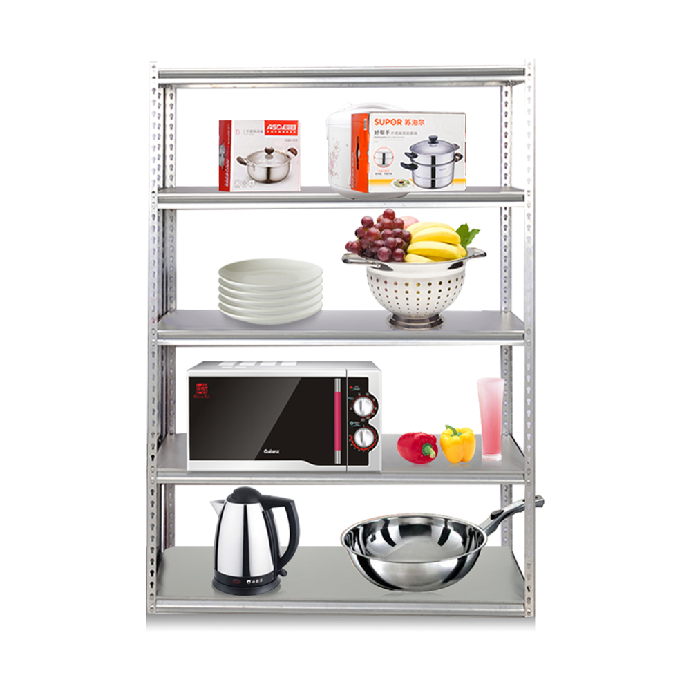 Rack de armazenamento de metal ajustável de 5 camadas para casa, escritório e armazém Rack de armazenamento de metal ajustável de 5 camadas para casa, escritório e armazém