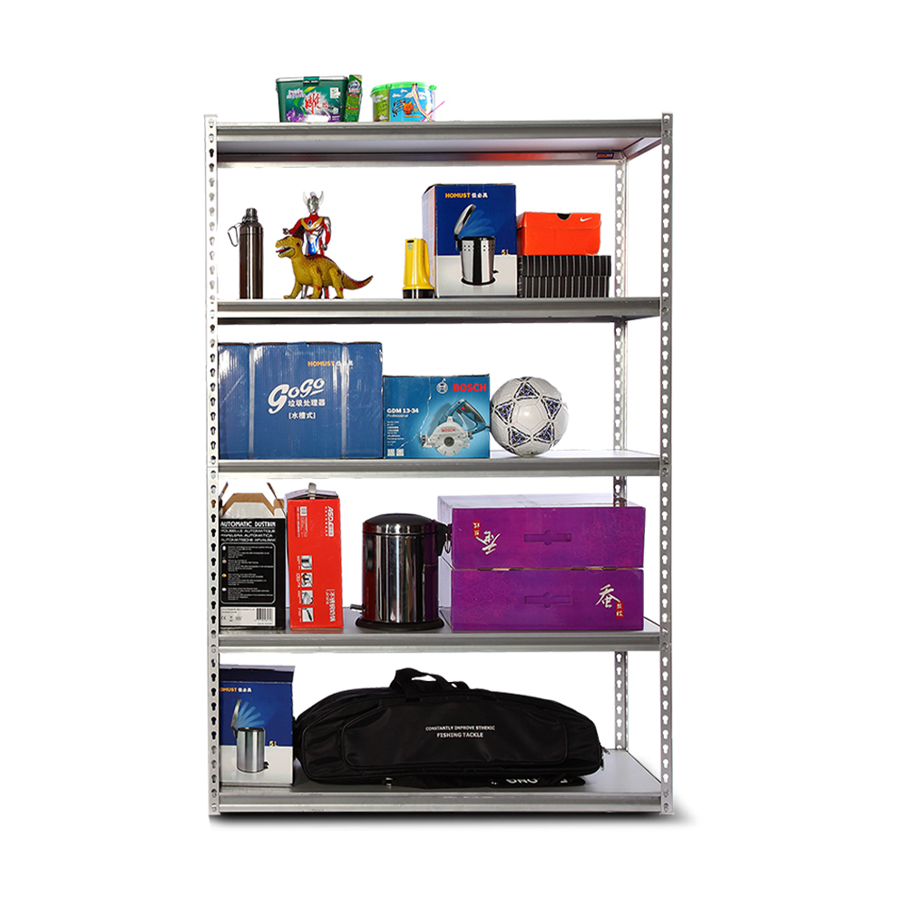 Rack de armazenamento de metal ajustável de 5 camadas para casa, escritório e armazém Rack de armazenamento de metal ajustável de 5 camadas para casa, escritório e armazém
