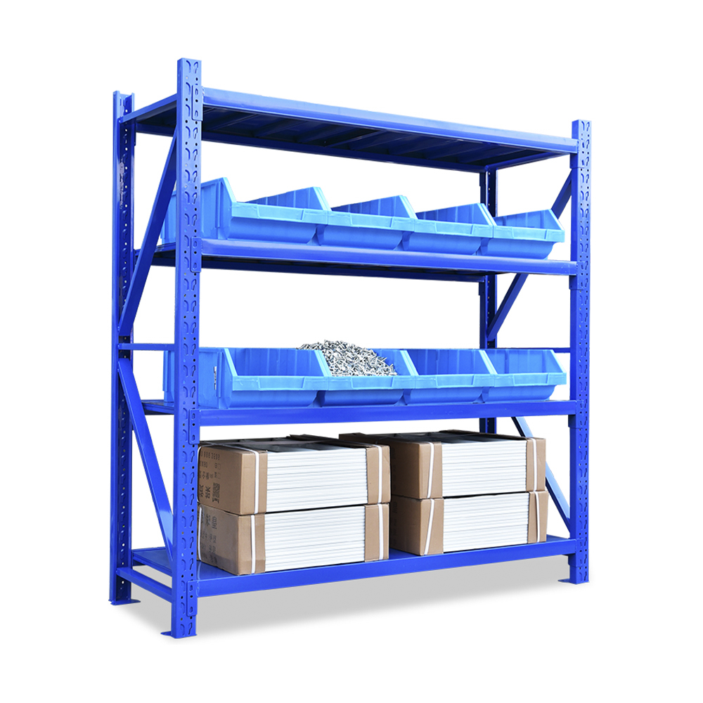 Rack de armazenamento de aço resistente para armazenamento de armazém industrial
